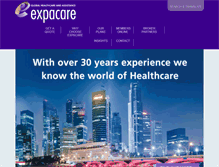 Tablet Screenshot of expacare.com